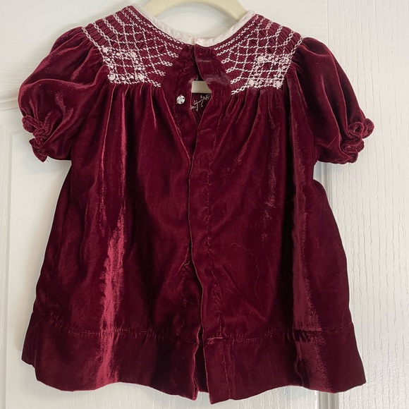 Velvet dress, 6-9months, never worn - Picture 2 of 2
